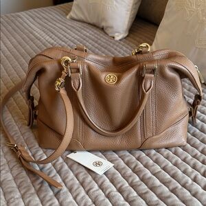 Tory Burch Bark Leather Satchel